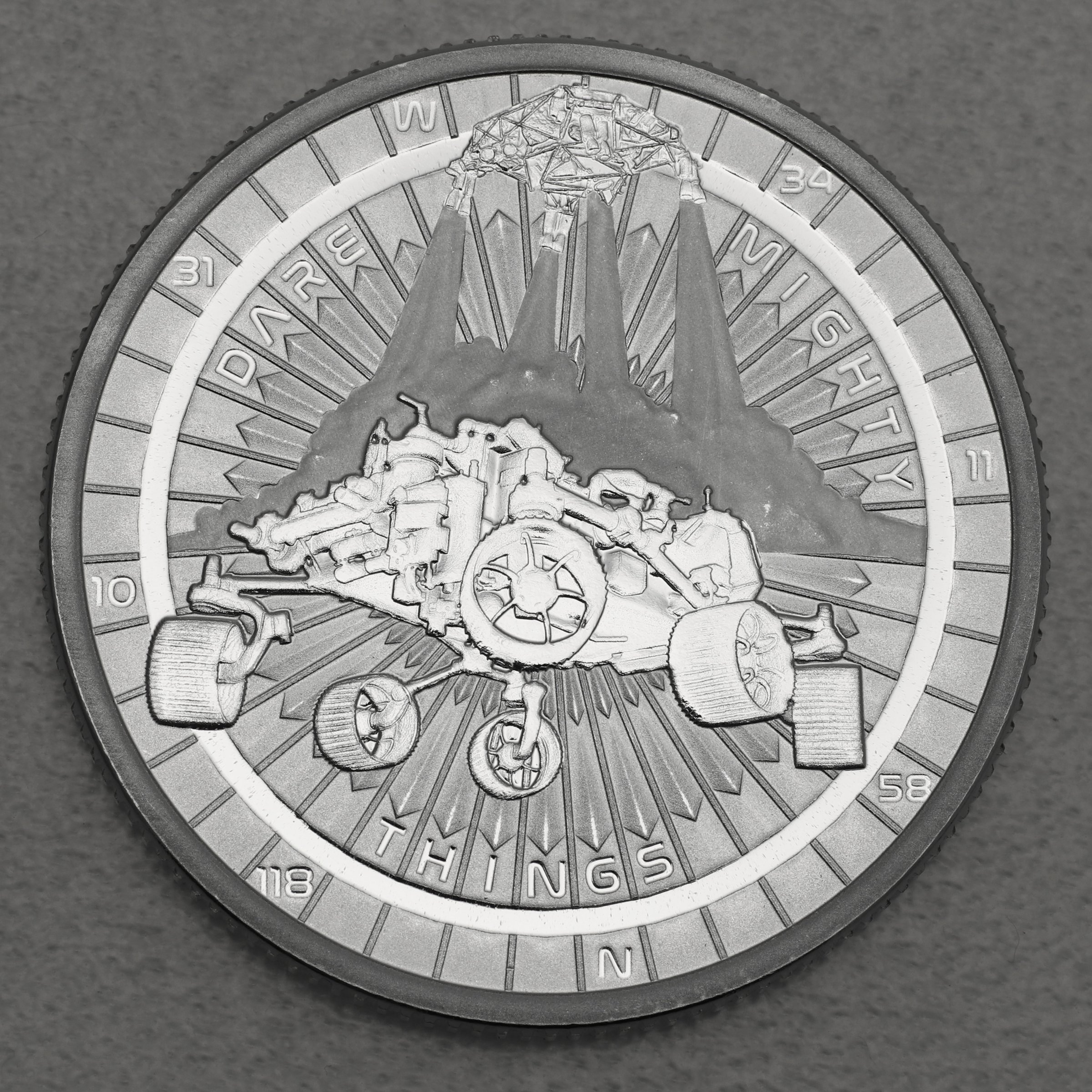 Silbermünze 1oz "Mars Landing" 2021 Perseverance Rover (Niue) - Hauptansicht