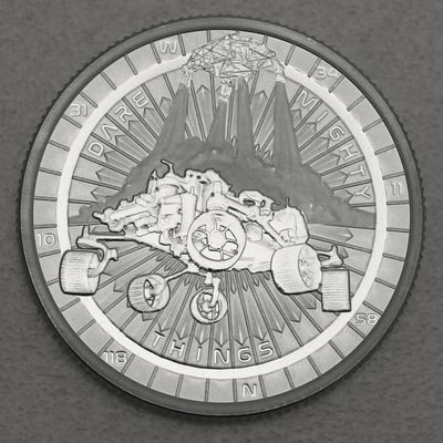 Silbermünze 1oz "Mars Landing" 2021 Perseverance Rover (Niue) - Miniaturansicht 1