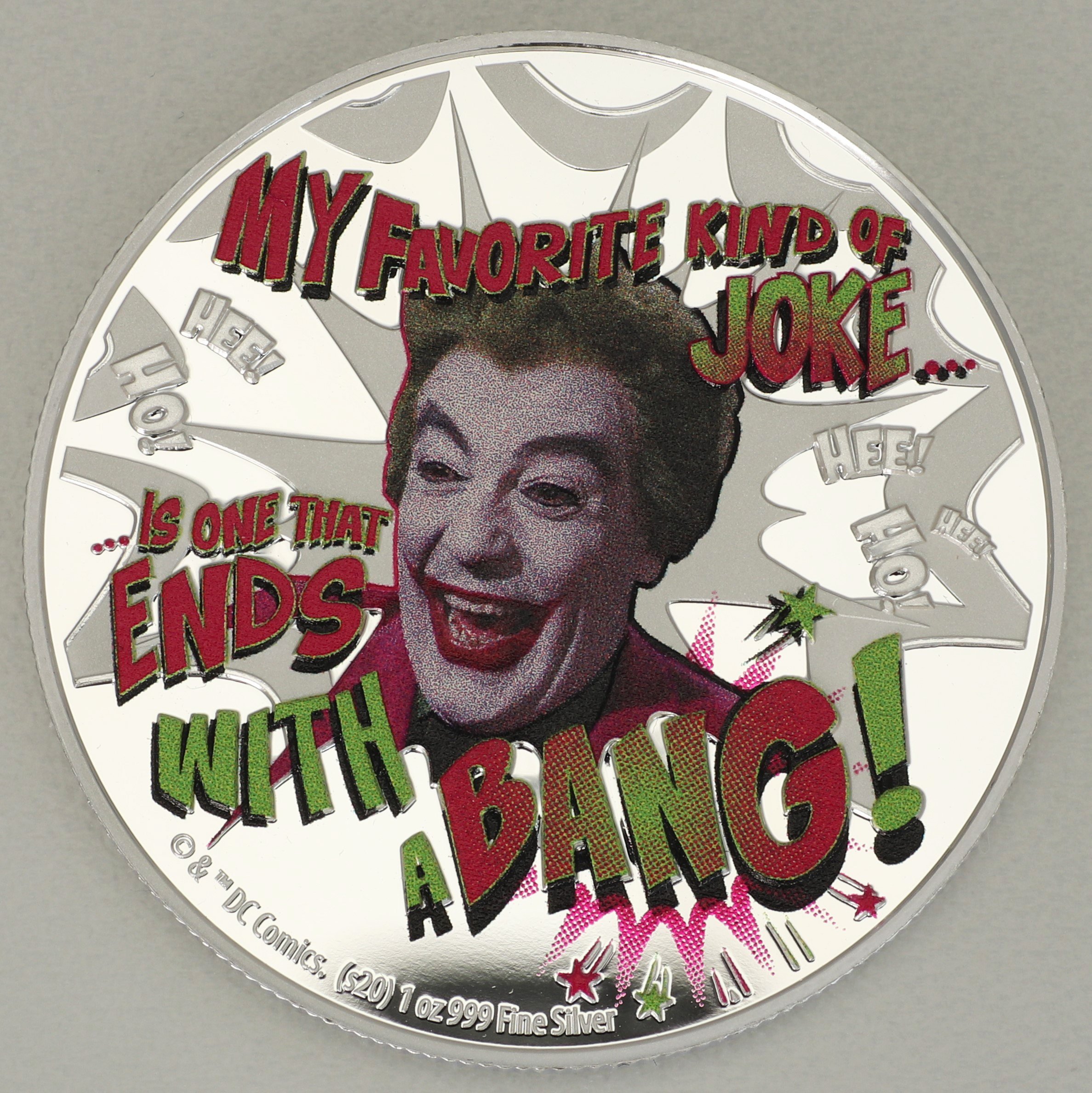 Silbermünze 1oz "Joker" 2020 (PP/koloriert) Batman  66 (Niue) - Hauptansicht