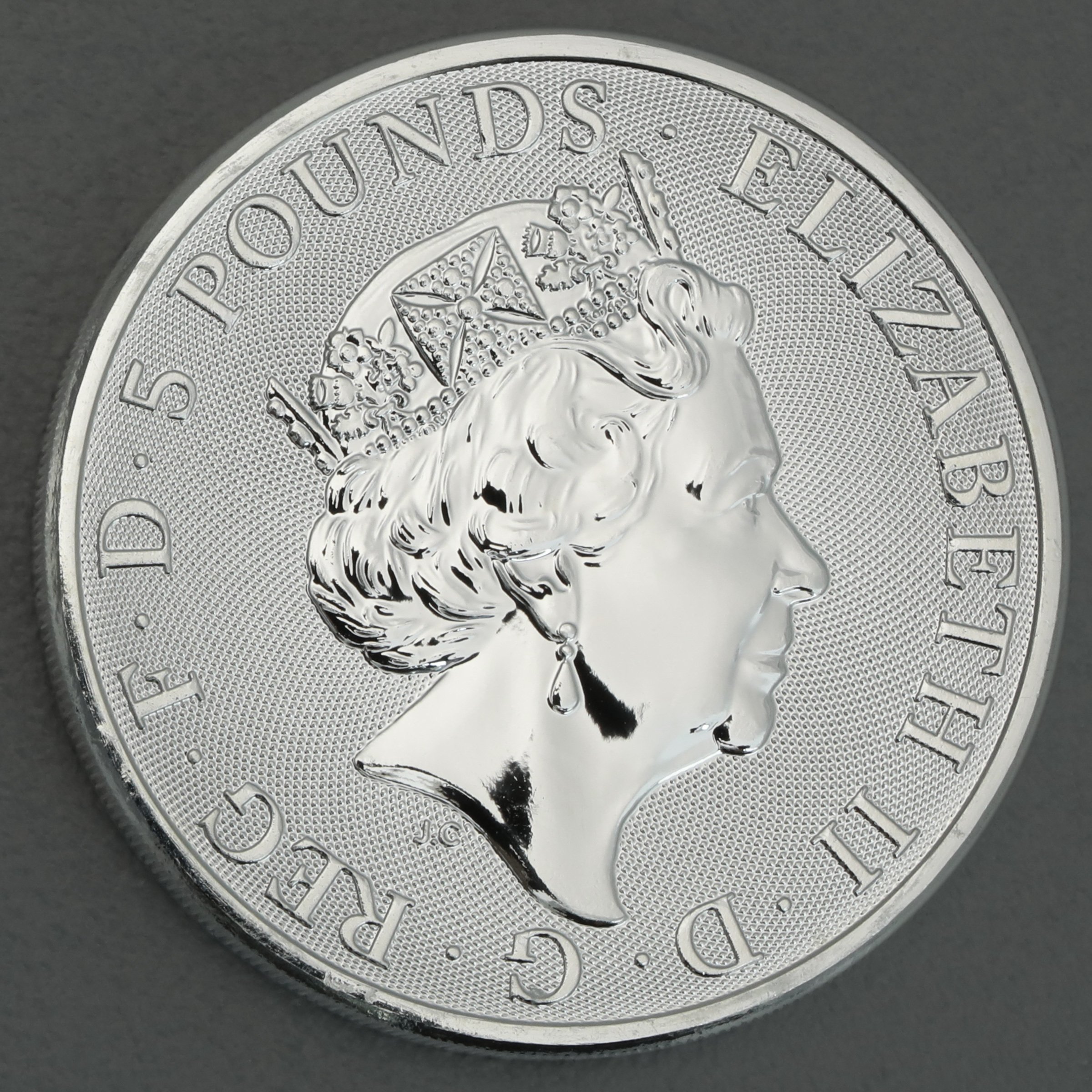 Silbermünze 2oz "Completer Coin" 2021 The Queen s Beasts diff. (Großbritannien) - Detailansicht 1