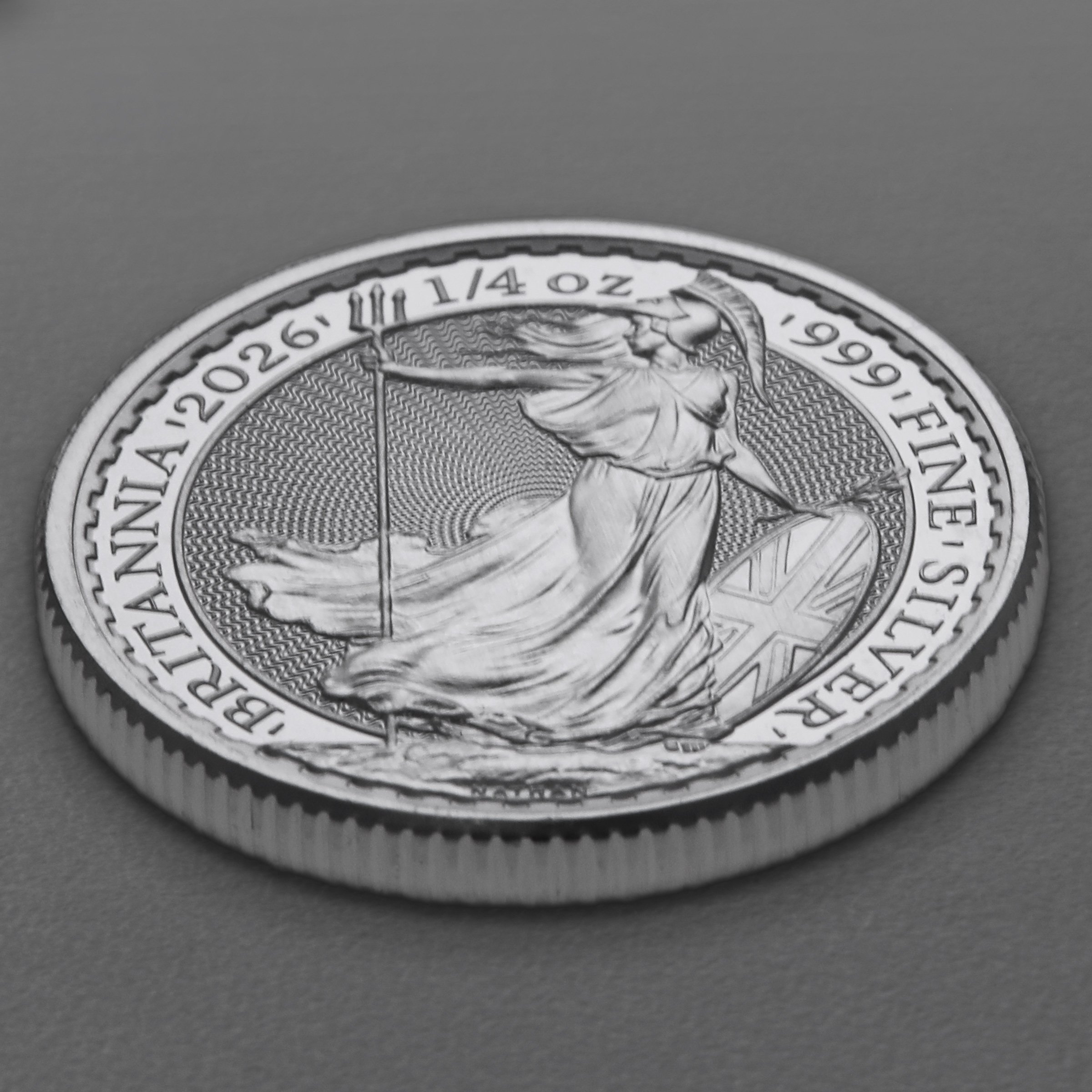 Silbermünze 1/4oz "Britannia" aktueller Jahrgang (Großbritannien) - Detailansicht 2