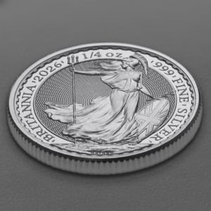 Silbermünze 1/4oz "Britannia" aktueller Jahrgang (Großbritannien) - Miniaturansicht 3