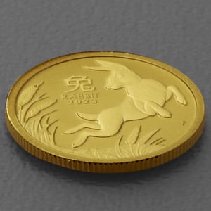 Goldmünze 1/10oz "Hase" 2023 Lunar III – Year of the Rabbit (Australien) - Miniaturansicht 3