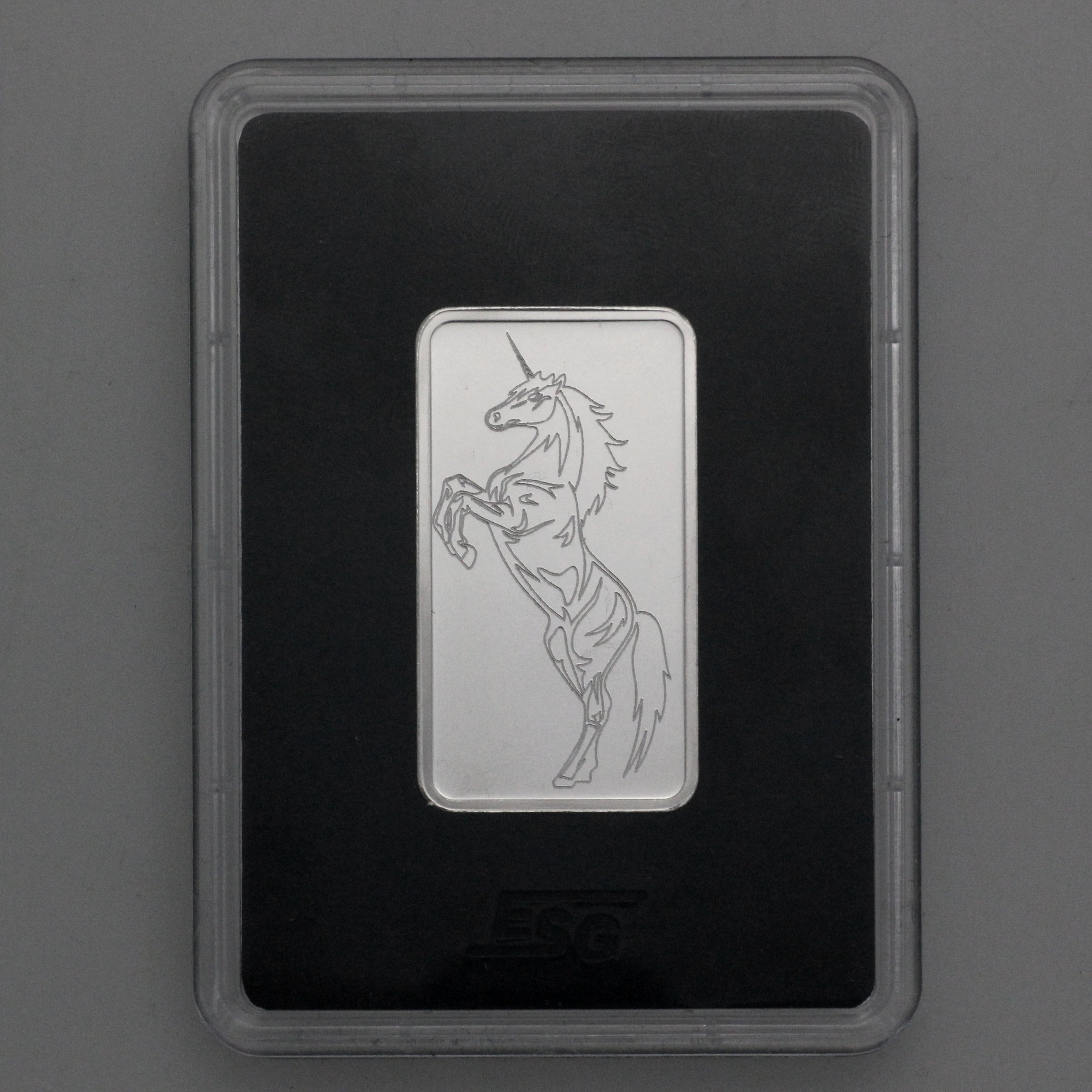 Silberbarren 1oz "Einhorn/Unicorn" ESG - Detailansicht 2