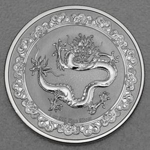 Silbermünze 1oz "Green Dragon" 2019 Celestial Animals (Niue) - Miniaturansicht 1