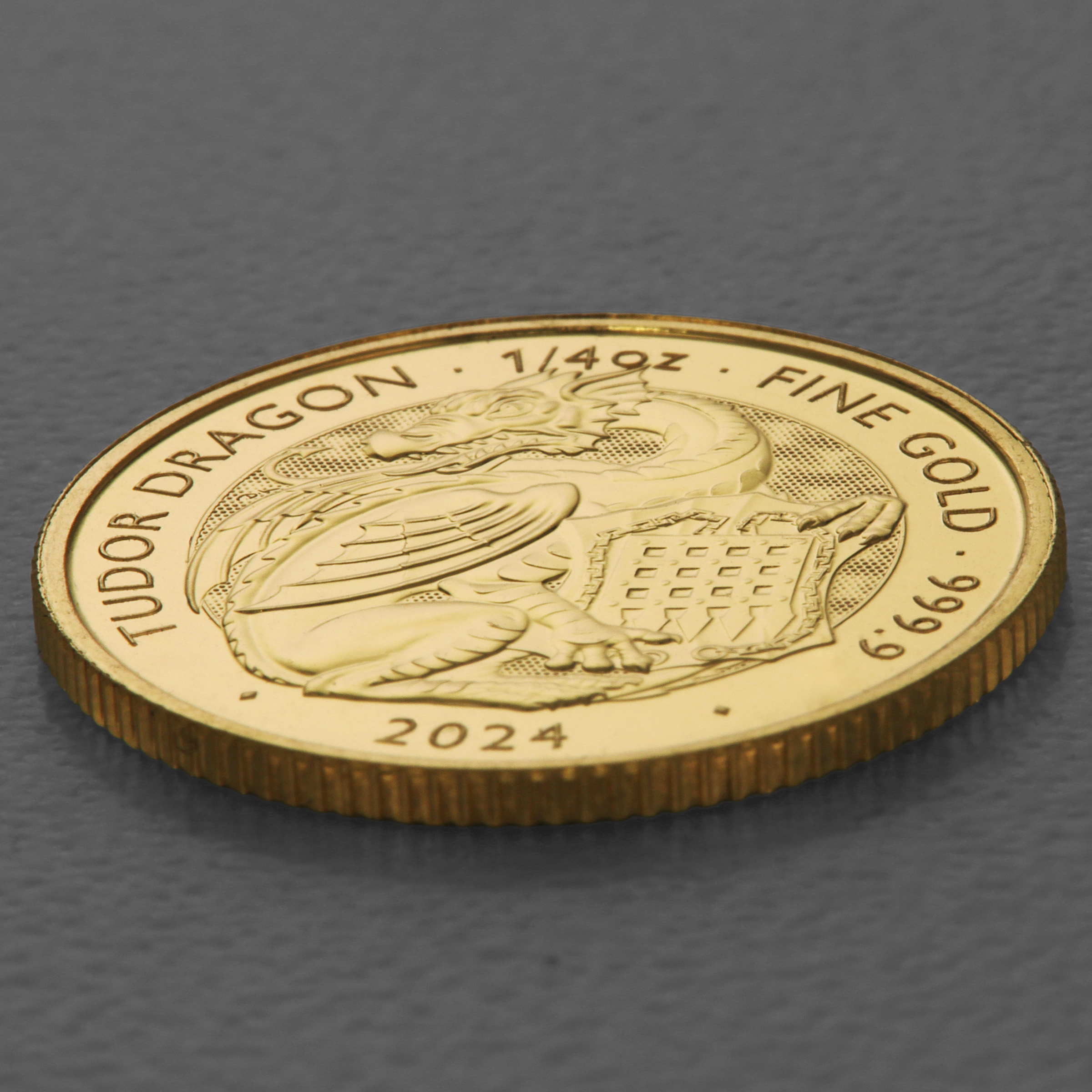 Goldmünze 1/4oz "Tudor Dragon" 2024 Royal Tudor Beasts (Großbritannien) - Detailansicht 2