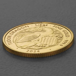 Goldmünze 1/4oz "Tudor Dragon" 2024 Royal Tudor Beasts (Großbritannien) - Miniaturansicht 3