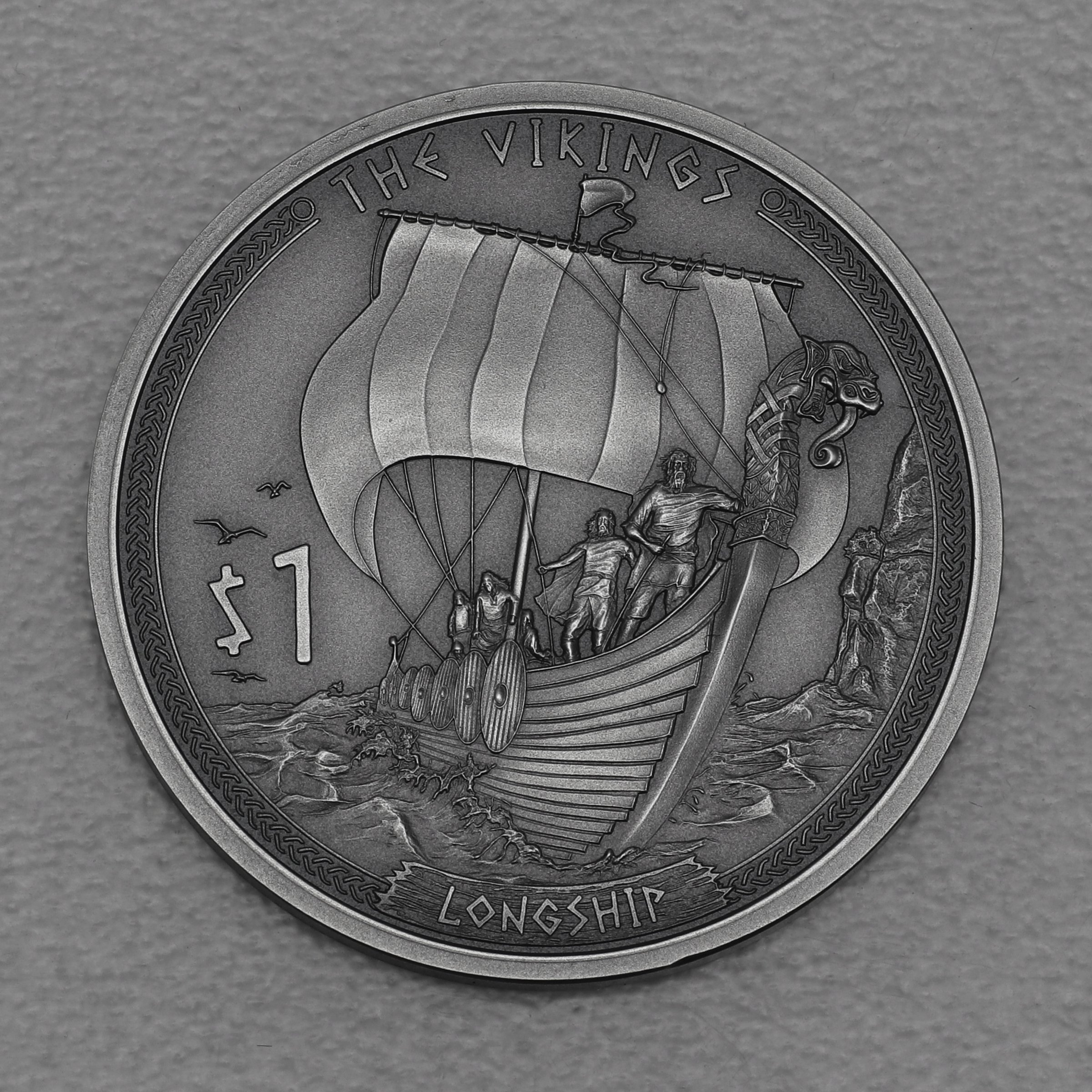 Silbermünze 1/2oz "Longship" 2022 (AF) Vikings (Samoa) - Hauptansicht