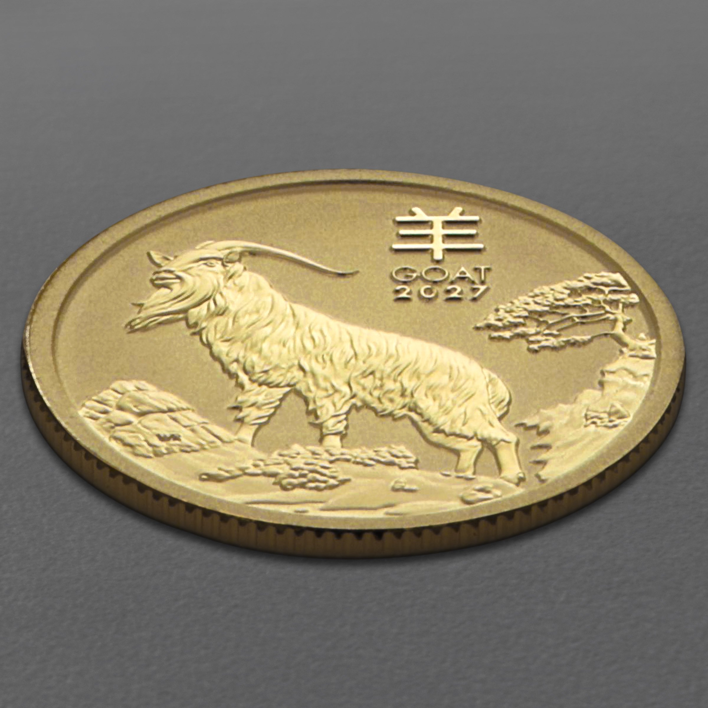 Goldmünze 1/20oz "Ziege" 2027 Lunar III – Year of the Goat (Australien) - Detailansicht 2