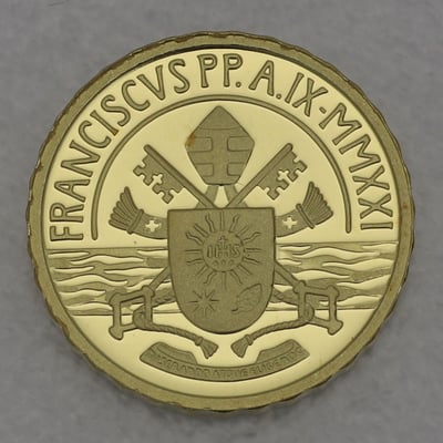 Goldmünze "10 Euro - 2021" Die Taufe (Vatikanstadt) - Miniaturansicht 2