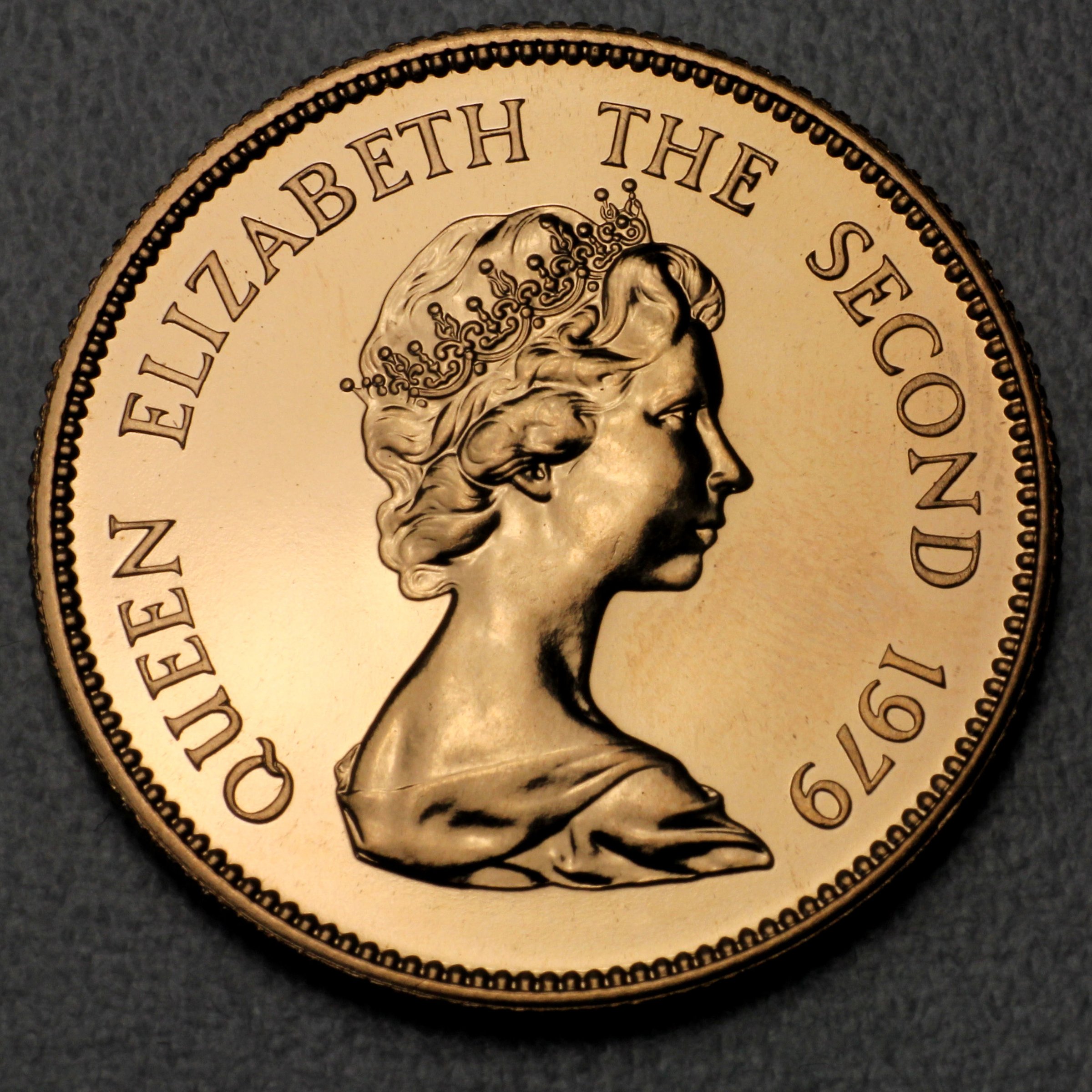 Goldmünze 1000 Dollar "Year of the Sheep" 1979 (Hongkong) - Detailansicht 1