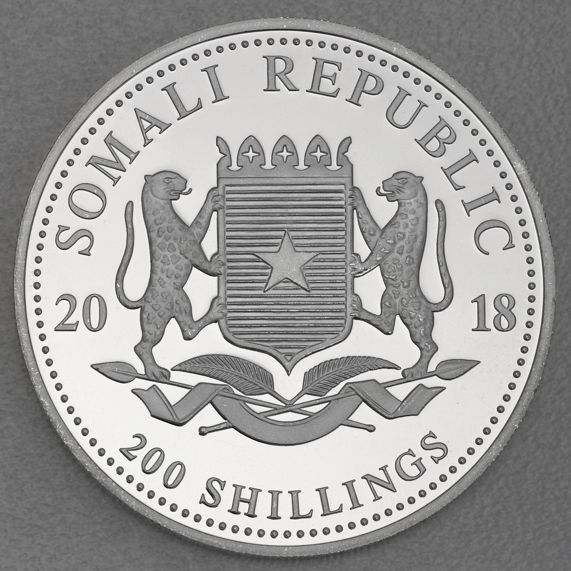 Silbermünze 2oz "Elefant" 2018 African Wildlife (Somalia) - Detailansicht 1