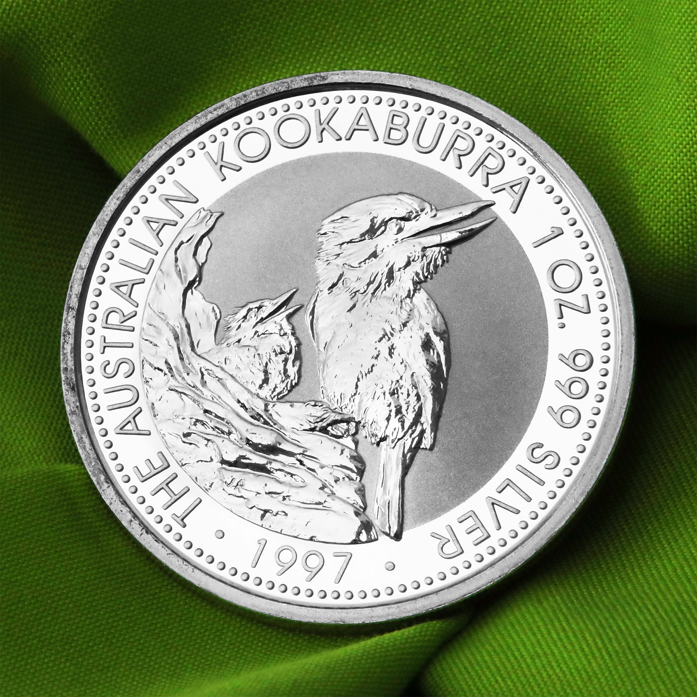 Silbermünze 1oz "Kookaburra" 1997 (Australien) - Detailansicht 4