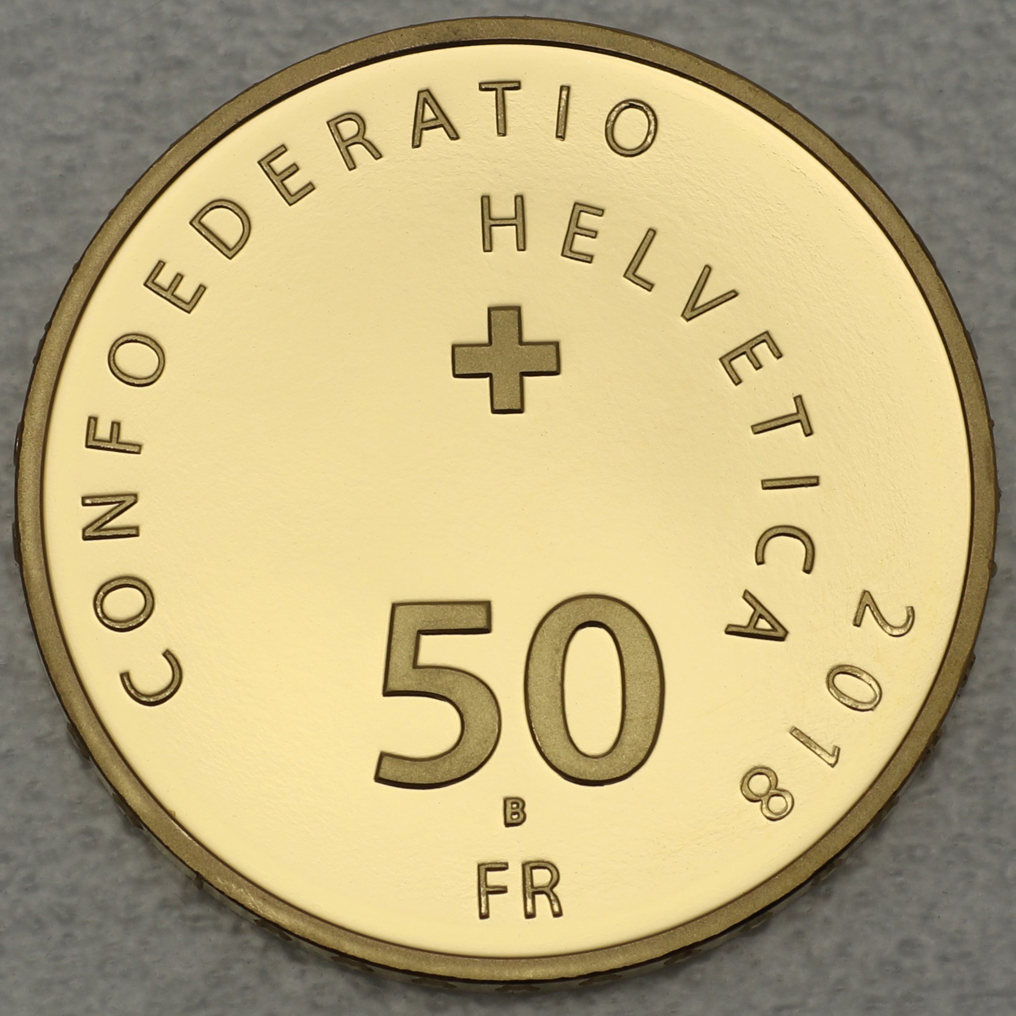 Goldmünze 50 Franken "Wilhelm Tell" 2018 (Schweiz) - Detailansicht 1