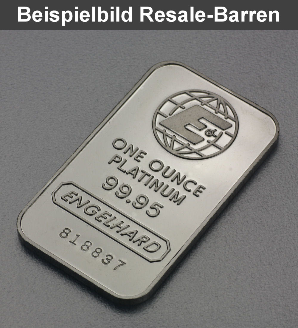 Platinbarren 1oz (Resale) - Detailansicht 2