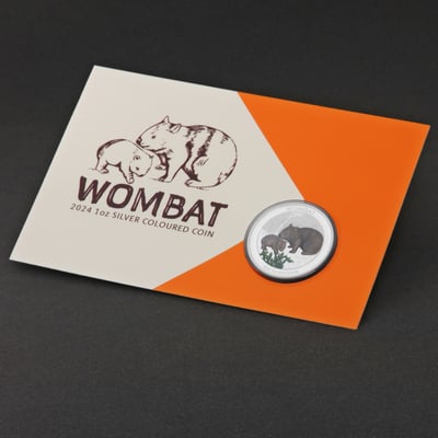 Silbermünze 1oz "Wombat" 2024 (koloriert) (Australien) - Miniaturansicht 6