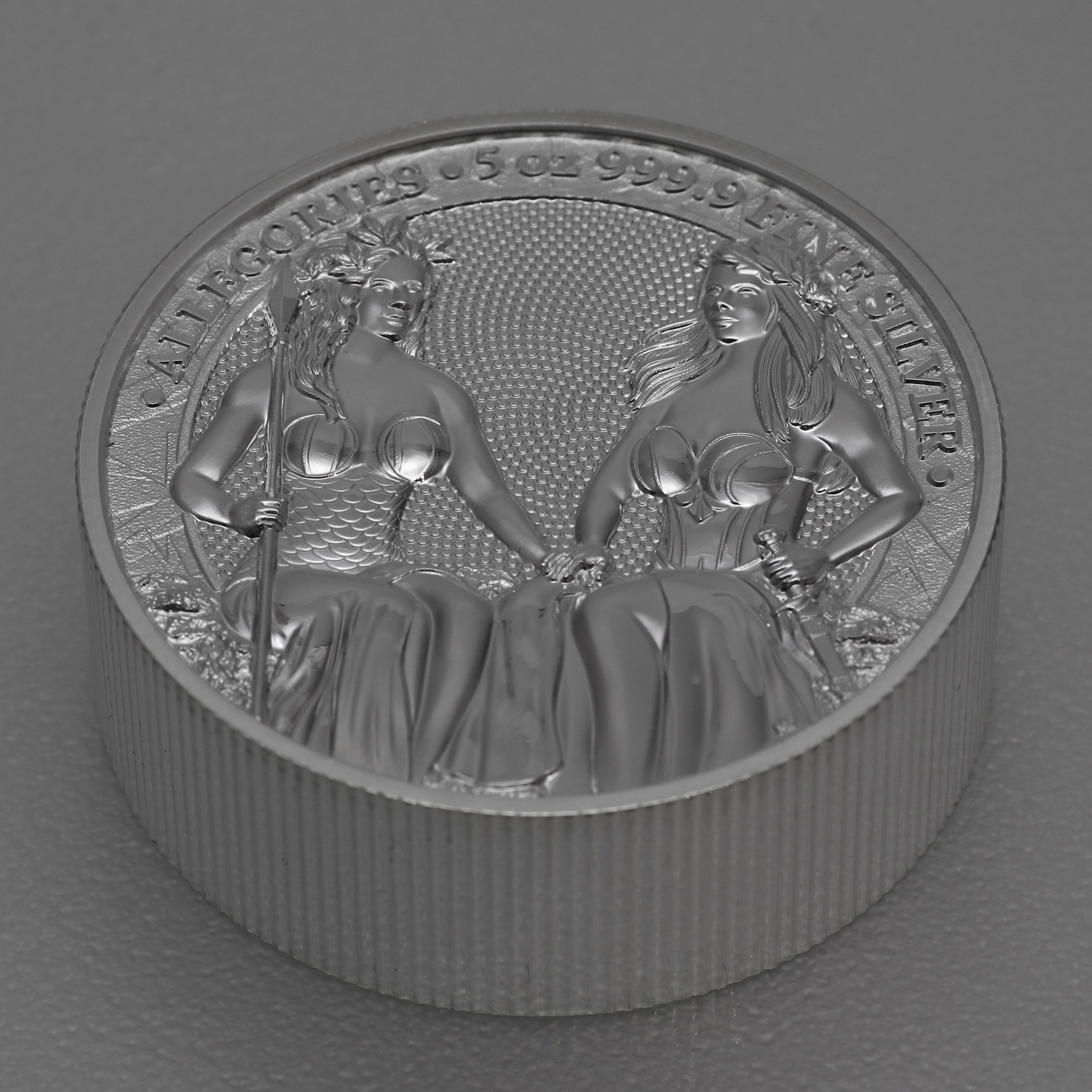 Silbermedaille 5oz "Austria & Germania" 2021 Allegories (Polen) - Detailansicht 2