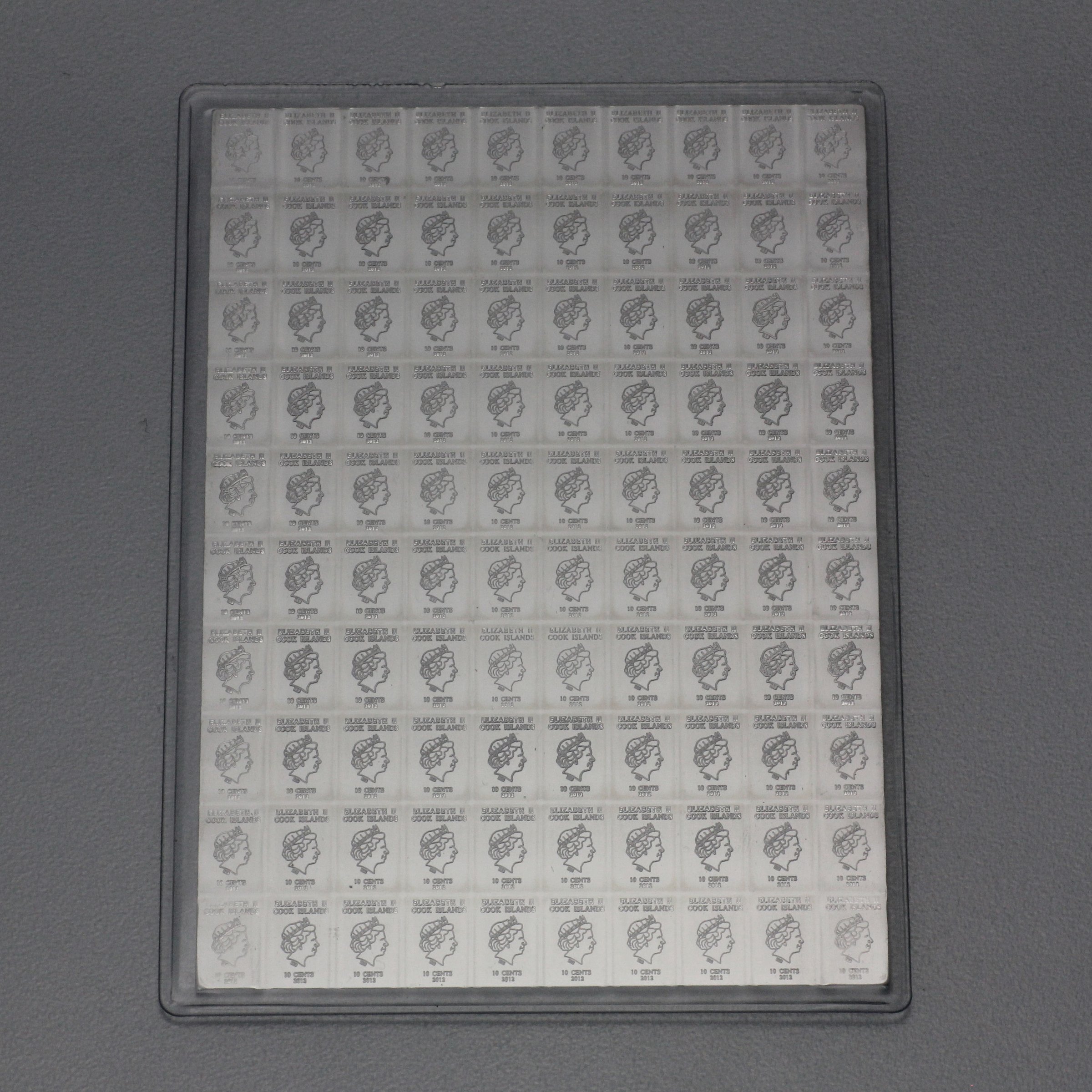 Münztafel 100 x 1g Ag "CombiCoin" (Cook Islands) - Detailansicht 4