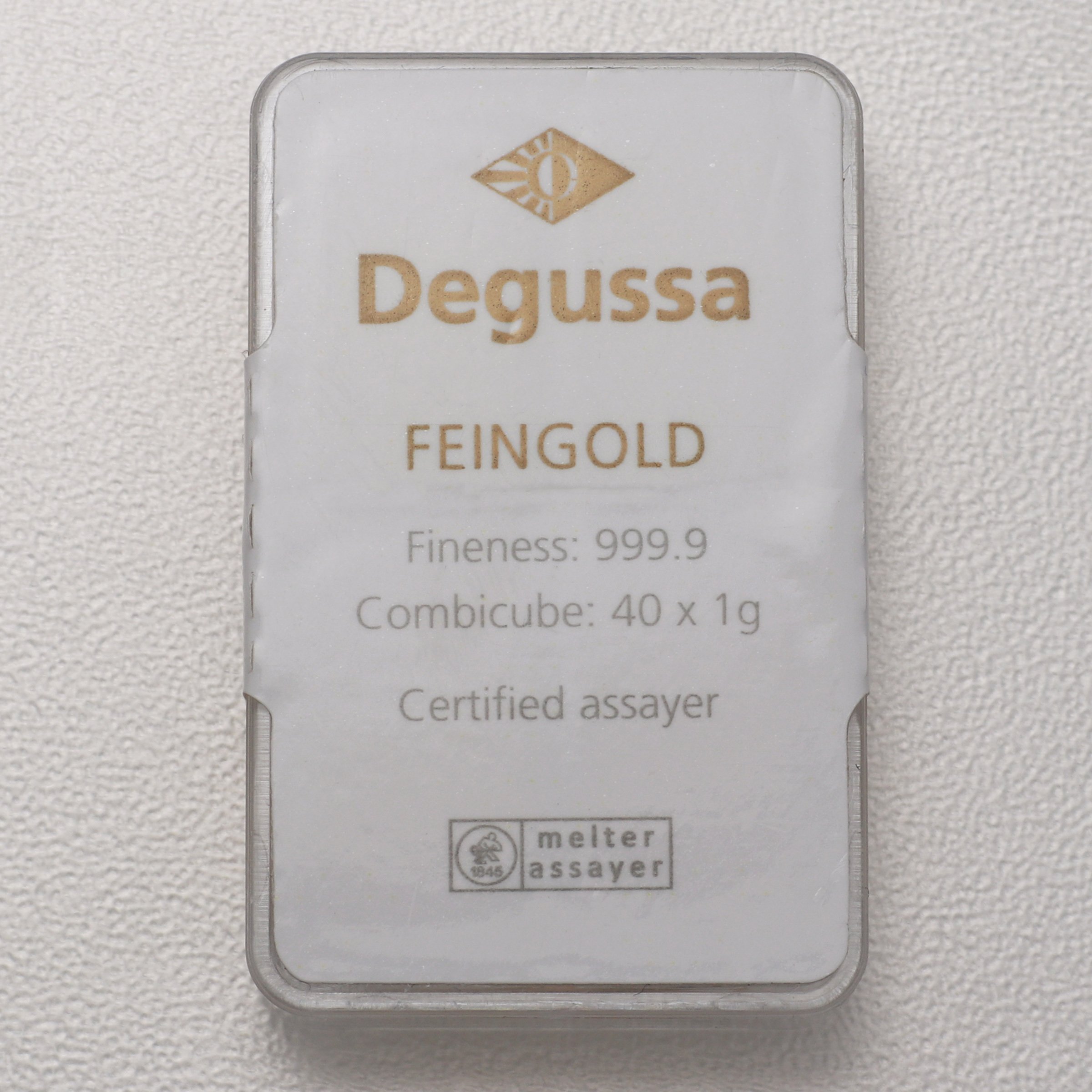 Goldbarren 40x 1g DEGUSSA Combicube - Detailansicht 1