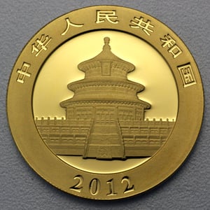 Goldmünze 1oz "Panda" 2012 (China) - Miniaturansicht 2