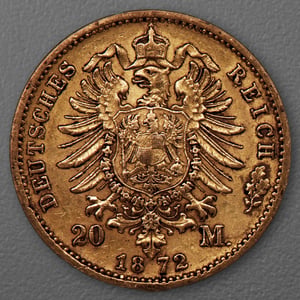Goldmünze 20 Mark "Wilhelm I." 1872-B J.243 (Preußen) - Miniaturansicht 2