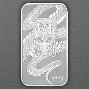 Silbermünzbarren 1oz "Rectangular Dragon" 2025 (Australien) - Hauptansicht