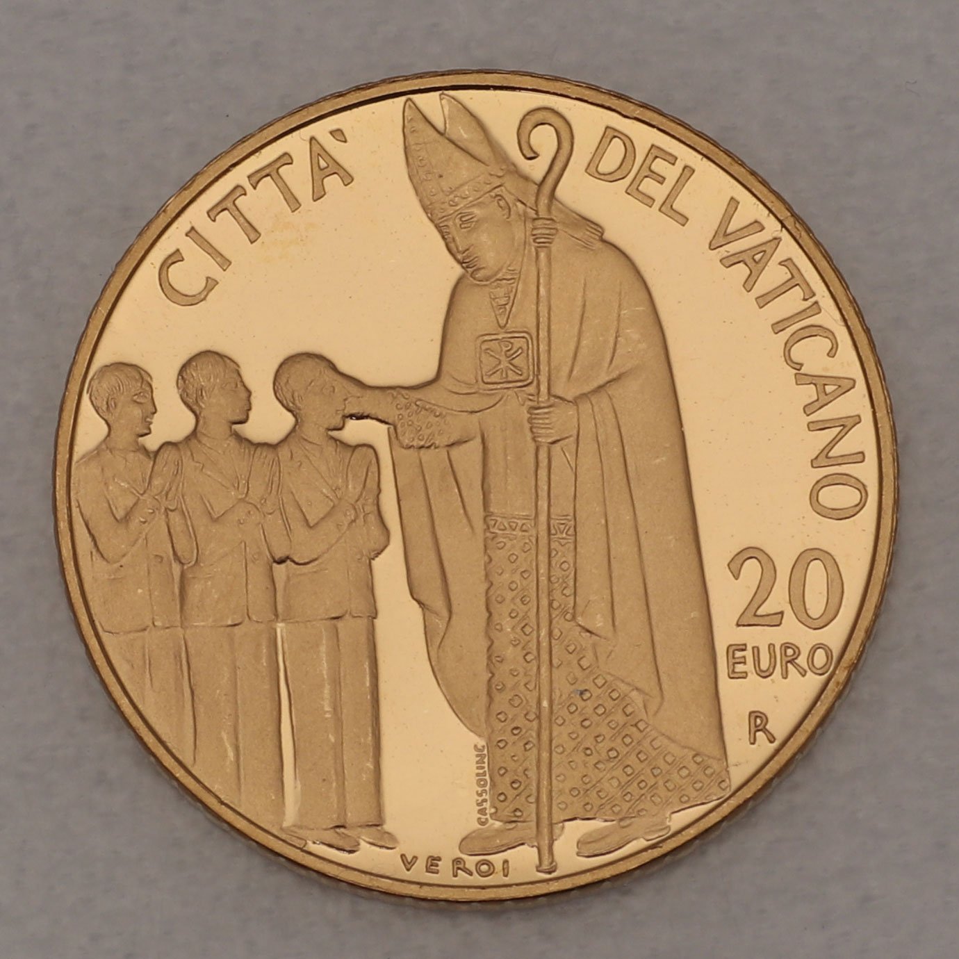Goldmünze "20 Euro - 2006" Die Firmung (Vatikanstadt) - Hauptansicht