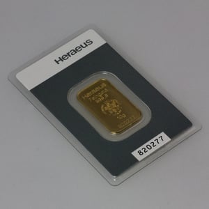 Goldbarren 10g "Kinebar" HERAEUS - Miniaturansicht 3