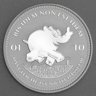 Silbermünzen 2 x 1oz "Ottifant & Krügerrand" 2023 Set – 2-teilig (Tuvalu & Südafrika) - Miniaturansicht 6