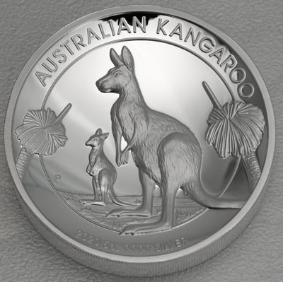 Silbermünze 5oz "Australian Kangaroo" 2020 (PP/HR) (Australien) - Miniaturansicht 1