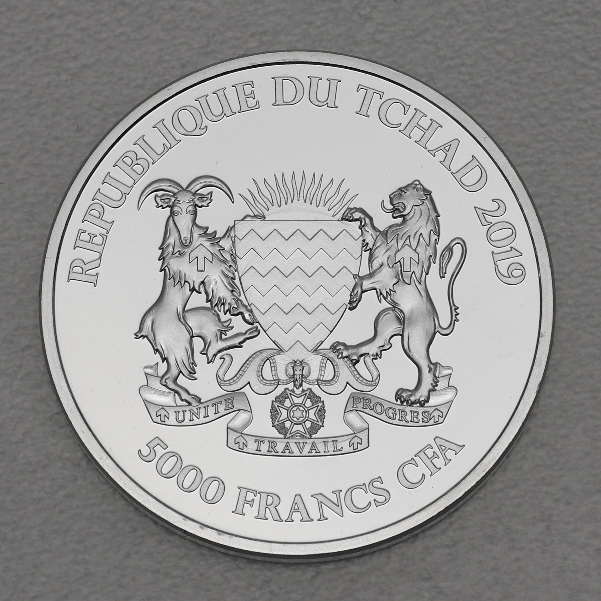Silbermünze 1oz "Mandala Elefant" 2019 (Tschad) - Detailansicht 1
