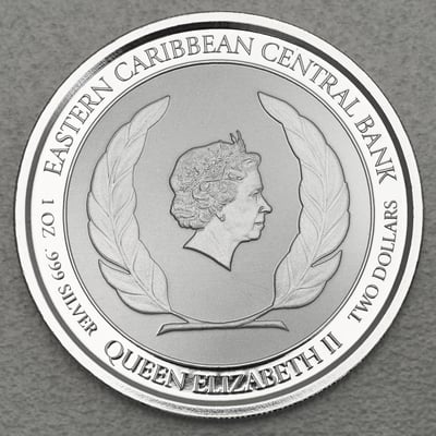 Silbermünze 1oz "Flamingos" 2018 Eastern Caribbean 8 (St. Lucia) - Miniaturansicht 2