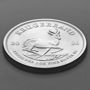Silbermünze 1oz "Krügerrand" aktueller Jahrgang 19% (Südafrika) - Miniaturansicht 3