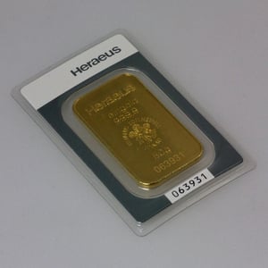 Goldbarren 50g HERAEUS geprägt - Miniaturansicht 4