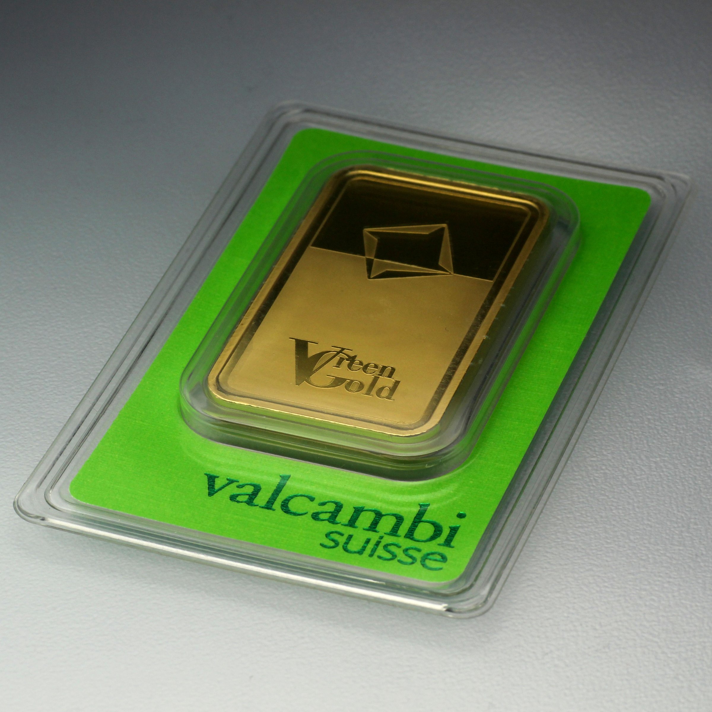 Goldbarren 100g "Green Gold" VALCAMBI (999,9 Au) - Detailansicht 5