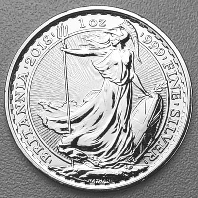 Silbermünze 1oz "Britannia" 2018 (Großbritannien) - Hauptansicht