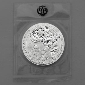 Silbermünze 1oz "Berggorilla" 2023 African Ounce 19% (Ruanda) - Miniaturansicht 3