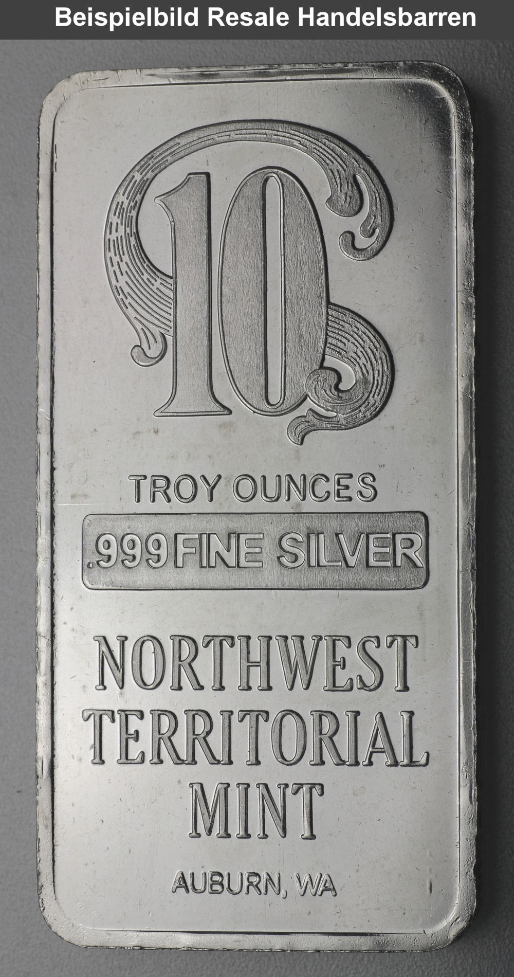 Silberbarren 10oz (Resale) - Detailansicht 1