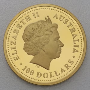 Goldmünze 1oz "Drache" 2000 (PP) Lunar I – Year of the Dragon (Australien) - Miniaturansicht 2