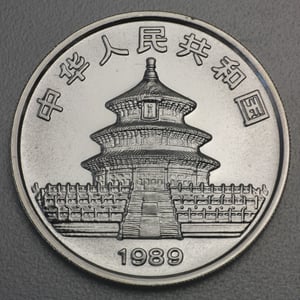 Silbermünze 1oz "Panda" 1989 (China) - Miniaturansicht 2