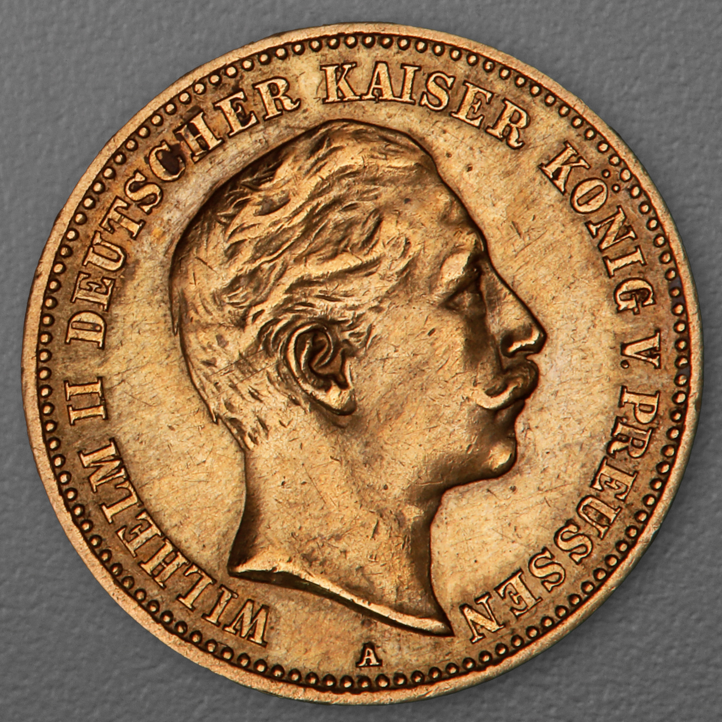Goldmünze 10 Mark "Wilhelm II." 1901-A J.251 (Preußen) - Hauptansicht