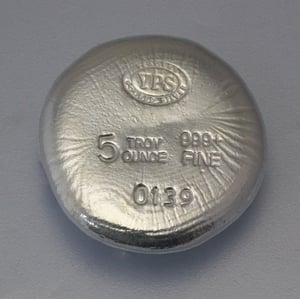 Silber 3-D Barren "Wolf" 5oz, gegossen - Miniaturansicht 4