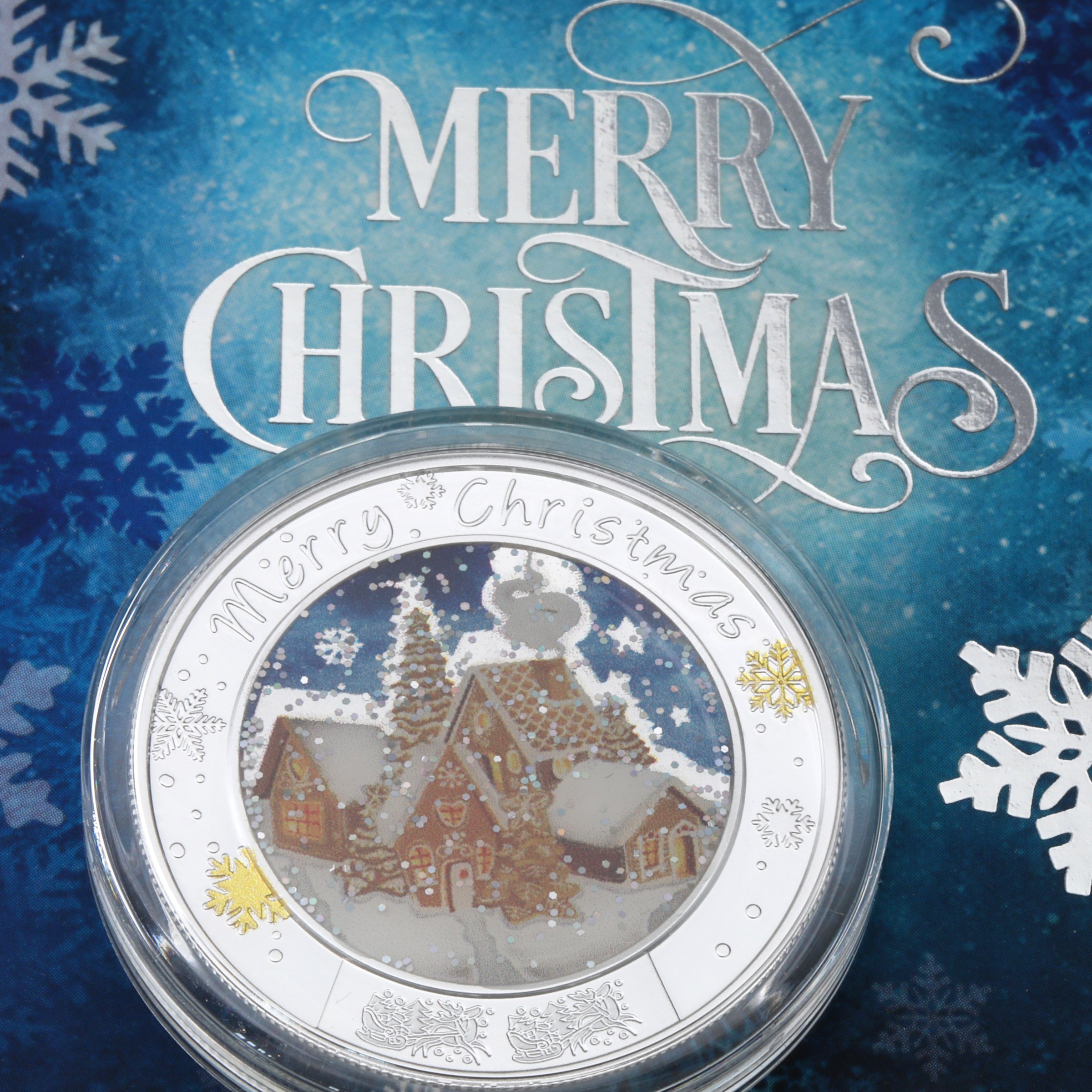 Silbermünze 1oz "Merry Christmas" 2021 (PP/koloriert) (Niue) - Detailansicht 3