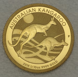 Goldmünze 1/10oz "Känguru" 2018 (Australien) - Hauptansicht