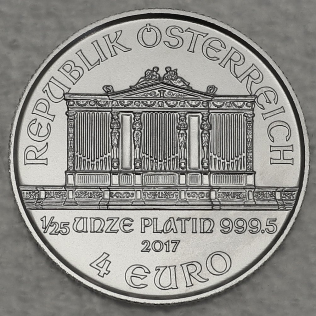 Platinmünze 1/25oz "Wiener Philharmoniker" verschiedene Jahrgänge diff. (Österreich) - Hauptansicht
