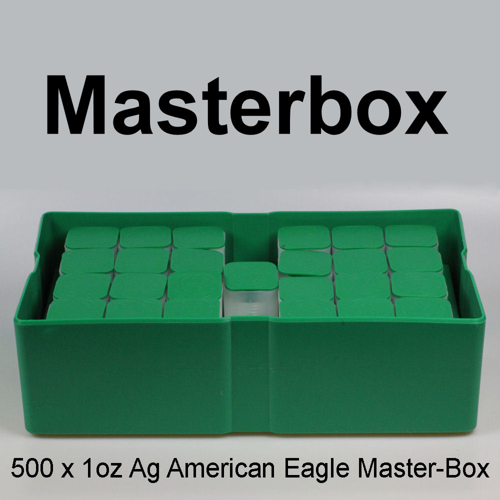 Silbermünze 500 x 1oz "American Eagle" aktueller Jahrgang Masterbox (USA) - Detailansicht 3