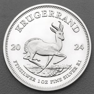 Silbermünze 25 x 1oz "Krügerrand" verschiedene Jahrgänge Tube diff. (Südafrika) - Miniaturansicht 4