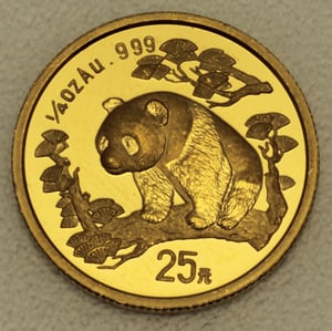 Goldmünze 1/4oz "Panda" 1997 (China) - Hauptansicht