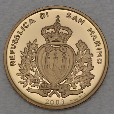 Goldmünze 2 Scudi "Nostradamus" 2003 (PP) 1503 bis 2003 - 500. Geburtstag (San Marino) - Miniaturansicht 2