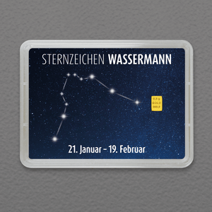 Goldbarren 0,5g "Sternzeichen: Wassermann" (Flip) - Hauptansicht